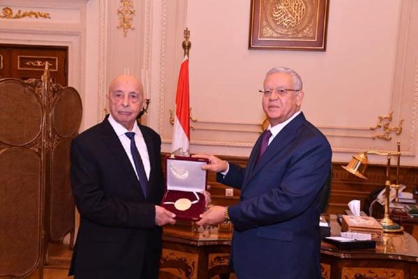 رئيس البرلمان المصري يستقبل رئيس مجلس النواب الليبي - اليوم