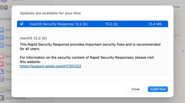 آبل تصدر تحديثا جديدا لـ macOS Ventura 13.2 Beta