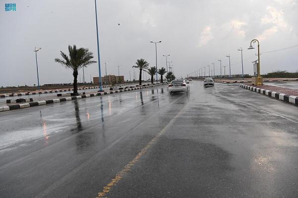 هطول أمطار على منطقة جازان