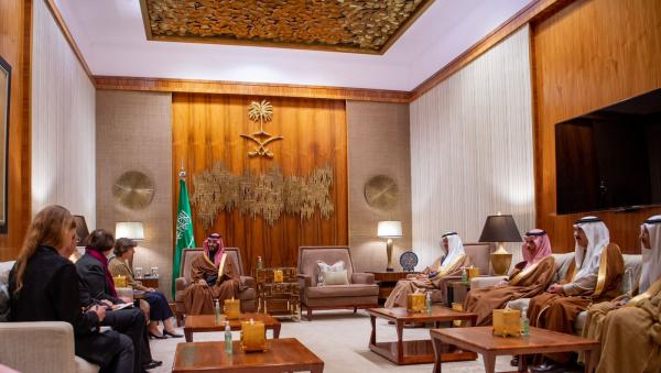 ولي العهد يستقبل وزيرة خارجية فرنسا