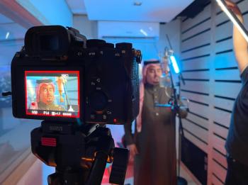 وسام شعبان خلال بروفات أغنيته الجديدة 