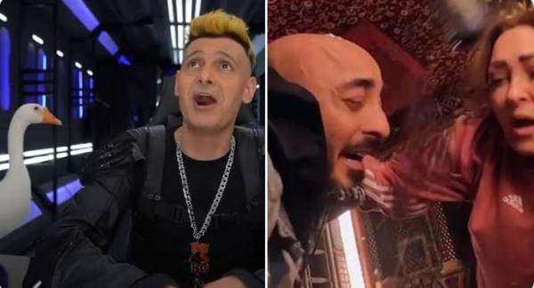 'رامز نيفر إند'.. نهال عنبر ونجلها حسام الحسيني ضحيتا الحلقة 12