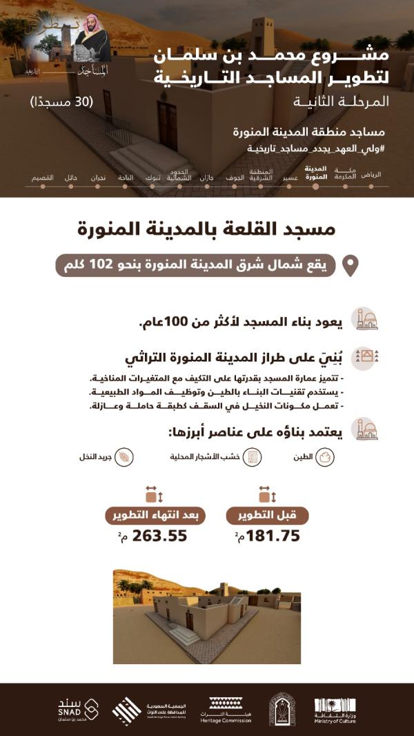 مسجد القلعة بالمدينة المنورة - واس 