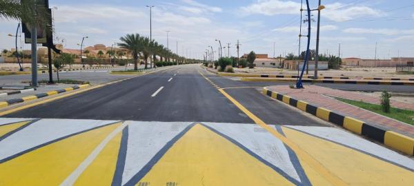 أطوال تخطيط للشوارع الرئيسية والفرعية بلغت 4500 متر طولي- اليوم