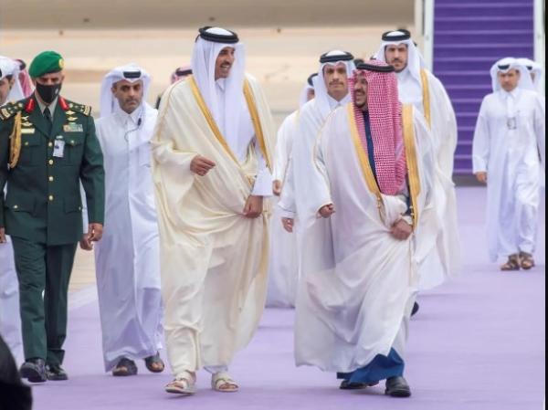 أمير قطر يعرب عن بالغ شكره وتقديره لقيادة المملكة