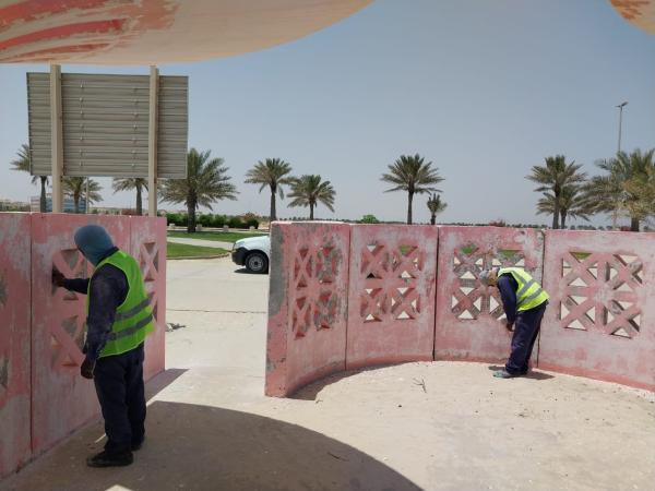 أعمال الإصلاحات بالخفجي - اليوم