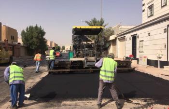تأهيل الطرق في الرياض - موقع أمانة الرياض