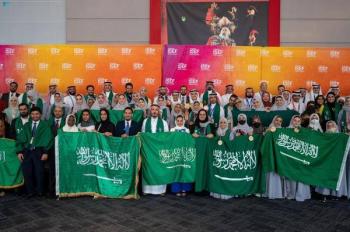 المنتخب السعودي للعلوم والهندسة يصل إلى أرض الوطن في الثانية ظهرًا- حساب موهبة على تويتر