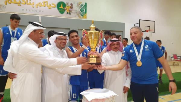 أشبال الهلال تحت 14 أبطالاً لكرة السلة 