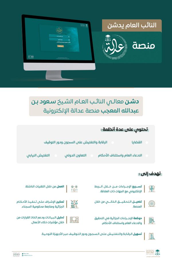 تدشين نظام عدالة الإلكتروني - اليوم