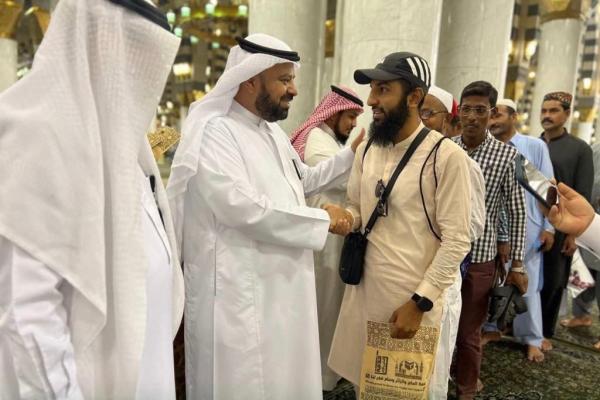 وداع الحجاج قبل مغادرتهم المسجد النبوي