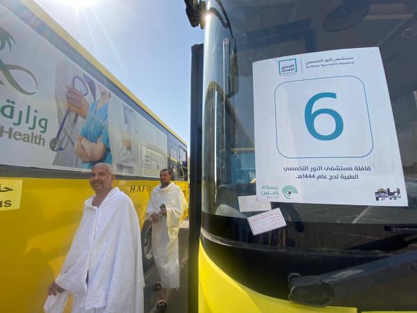 تصعيد 397 حاجًا وحاجة من المرضى المنومين إلى عرفات