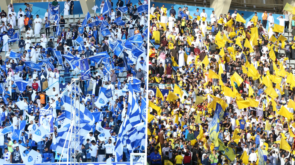 ازدحام جماهيري خارج ملعب 'الحوية' قبل نهائي النصر والهلال