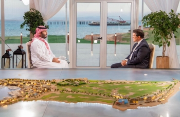  سمو ولي العهد خلال حواره مع فوكس نيوز - اليوم