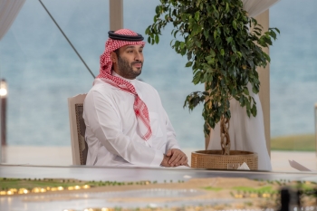 ولي العهد أثناء مقابلته مع قناة فوكس نيوز - اليوم