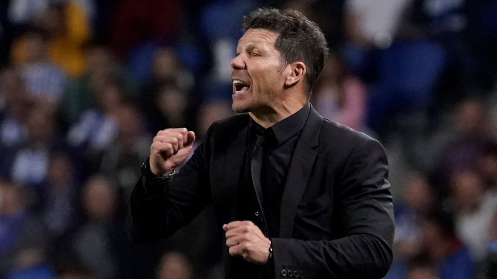 سيميوني مدرب اتليتكو مدريد : سعيد جدا بقلب النتيجه