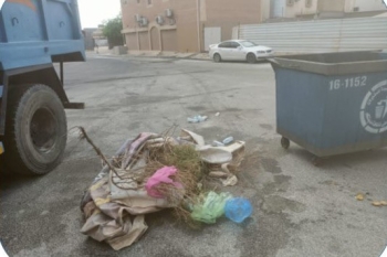إزالة النفايات في محافظة الخفجي- بلدية محافظة الخفجي