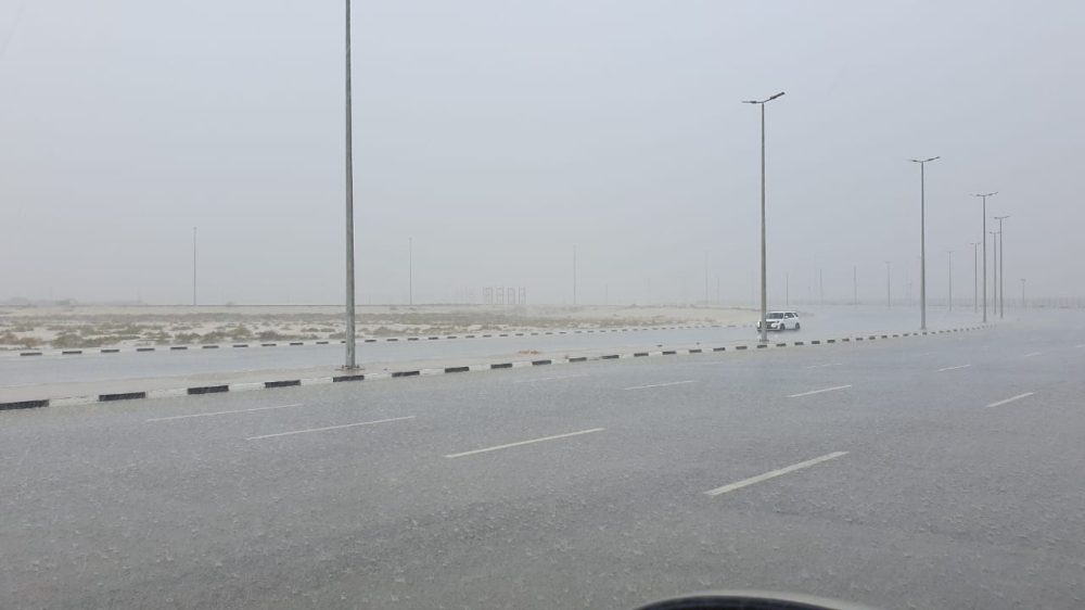 صور.. أمطار غزيرة على الشرقية تستمر حتى المساء