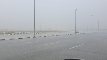 صور.. أمطار غزيرة على الشرقية تستمر حتى المساء