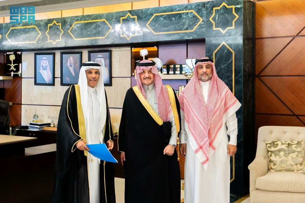 أمير الشرقية يستقبل رئيس مجلس إدارة نادي النهضة