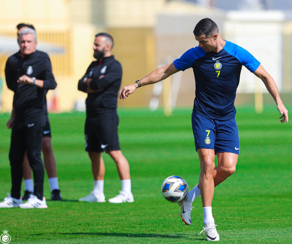 النصر يستعيد رونالدو في تحضيراته لمباراة الهلال