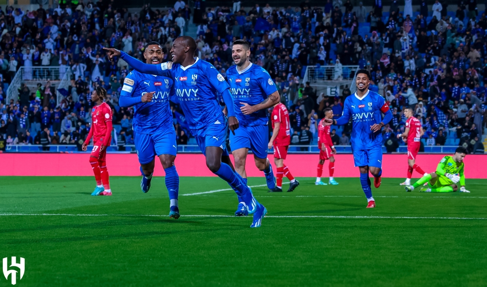 احصائيات الشوط الأول من مباراة الهلال والوحدة