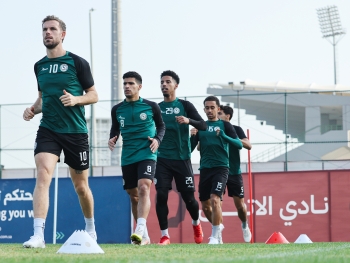 جانب من تدريبات الاتفاق