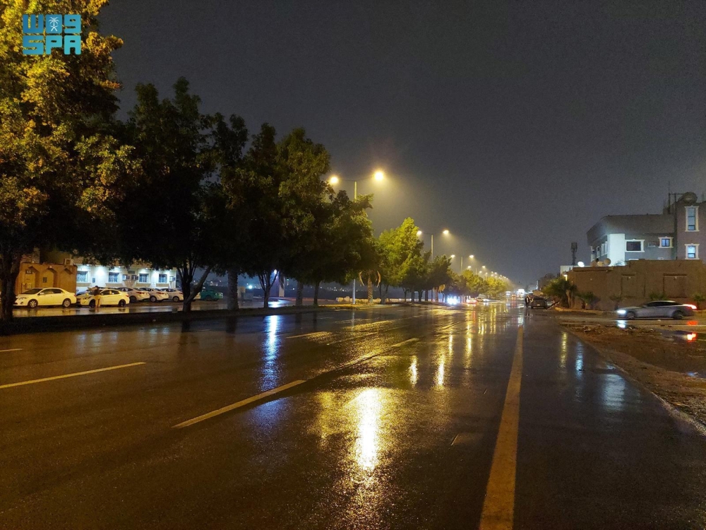 أمطار على مدينة الرياض - واس