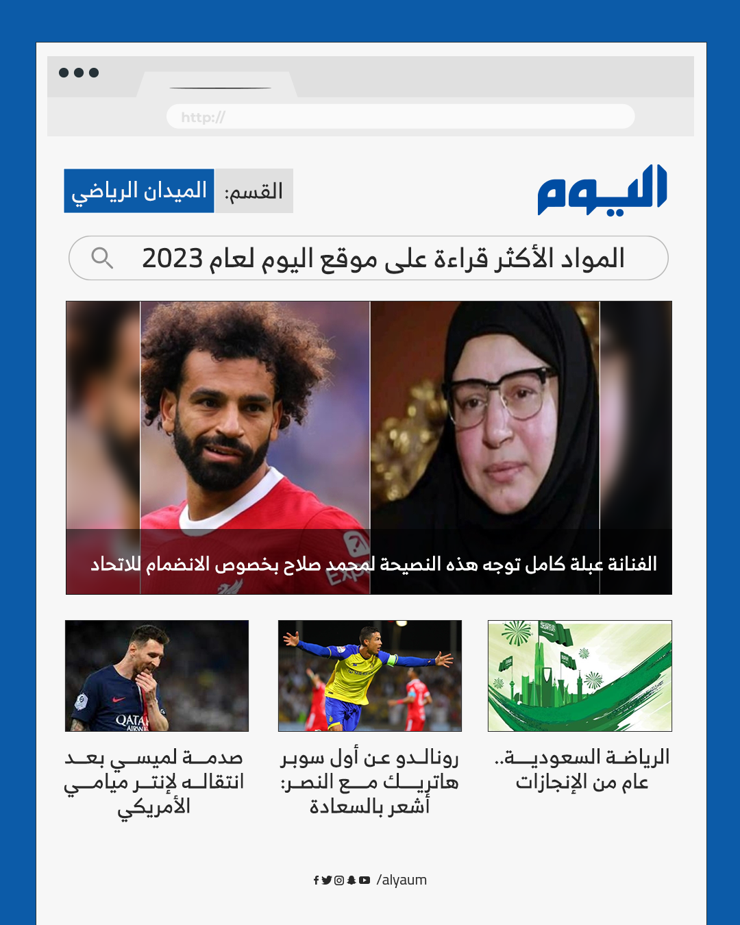 عام رياضي حافل بالمملكة.. الأكثر قراءة في 'الميدان الرياضي'
