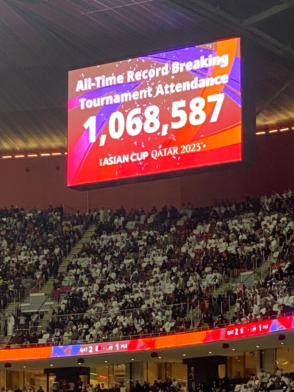 كأس آسيا 2023 .. مليون مشجع ورقم قياسي