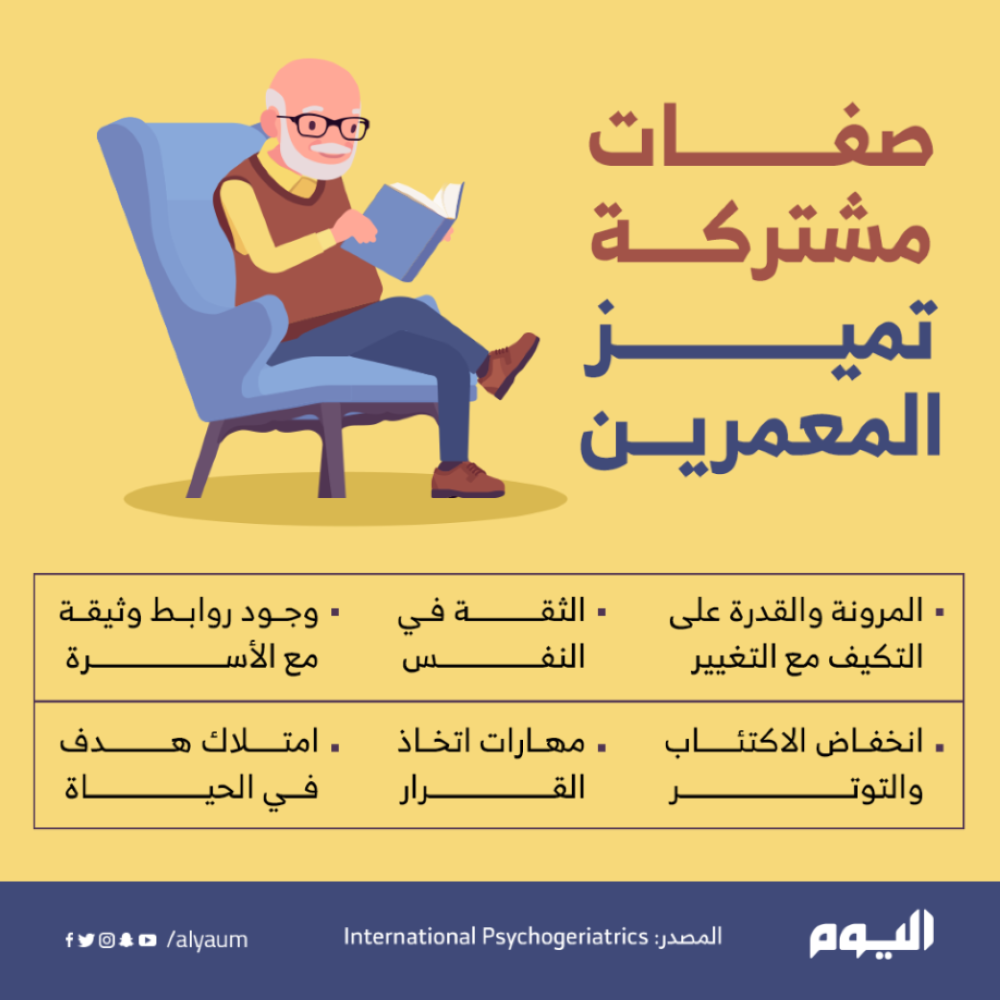 صفات مشتركة تميز المعمرين