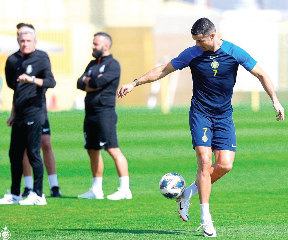 بيهيتش يُشارك والاحتفال برونالدو .. النصر يواصل استعداده للهلال