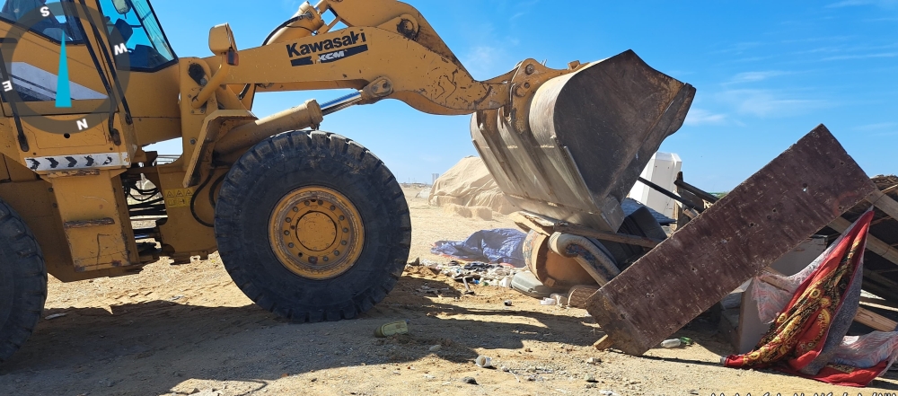 إزالة الأكشاك والمباسط العشوائية بنطاق طيبة بجدة - اليوم