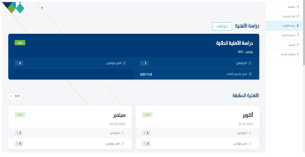 حالات الأهلية السابقة - حساب المواطن