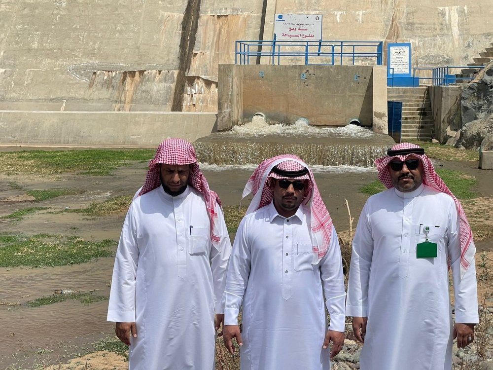 فتح بوابات سد وادي وبح بمحافظة الكامل

