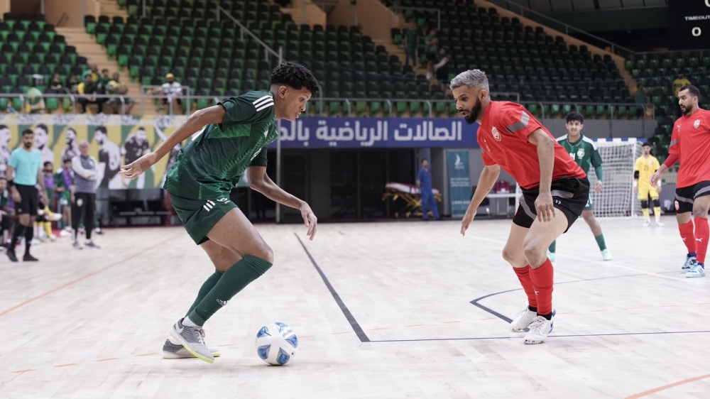 أخضر الصالات يفوز على البحرين ودياً