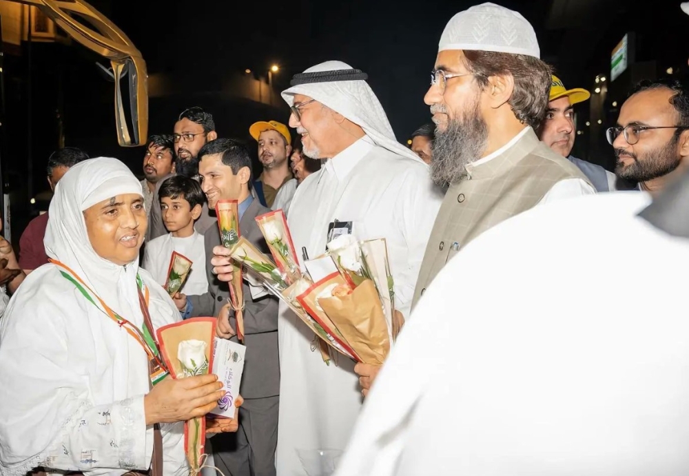 وصول الفوج الأول من حجاج دولة الهند الى مكة المكرمة - واس