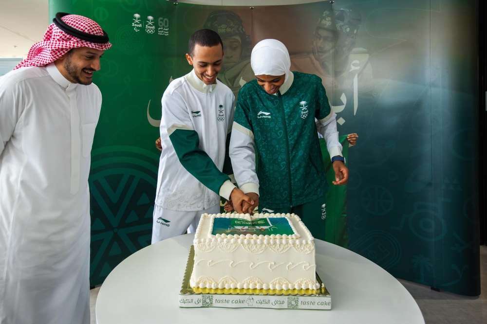 دنيا  ورياض يلتقيان بمنسوبي اللجنة الاولمبية والبارالمبية السعودية 