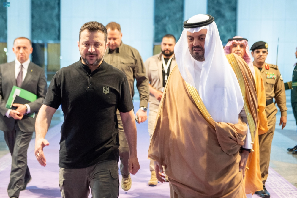 الرئيس الأوكراني يغادر جدة - واس