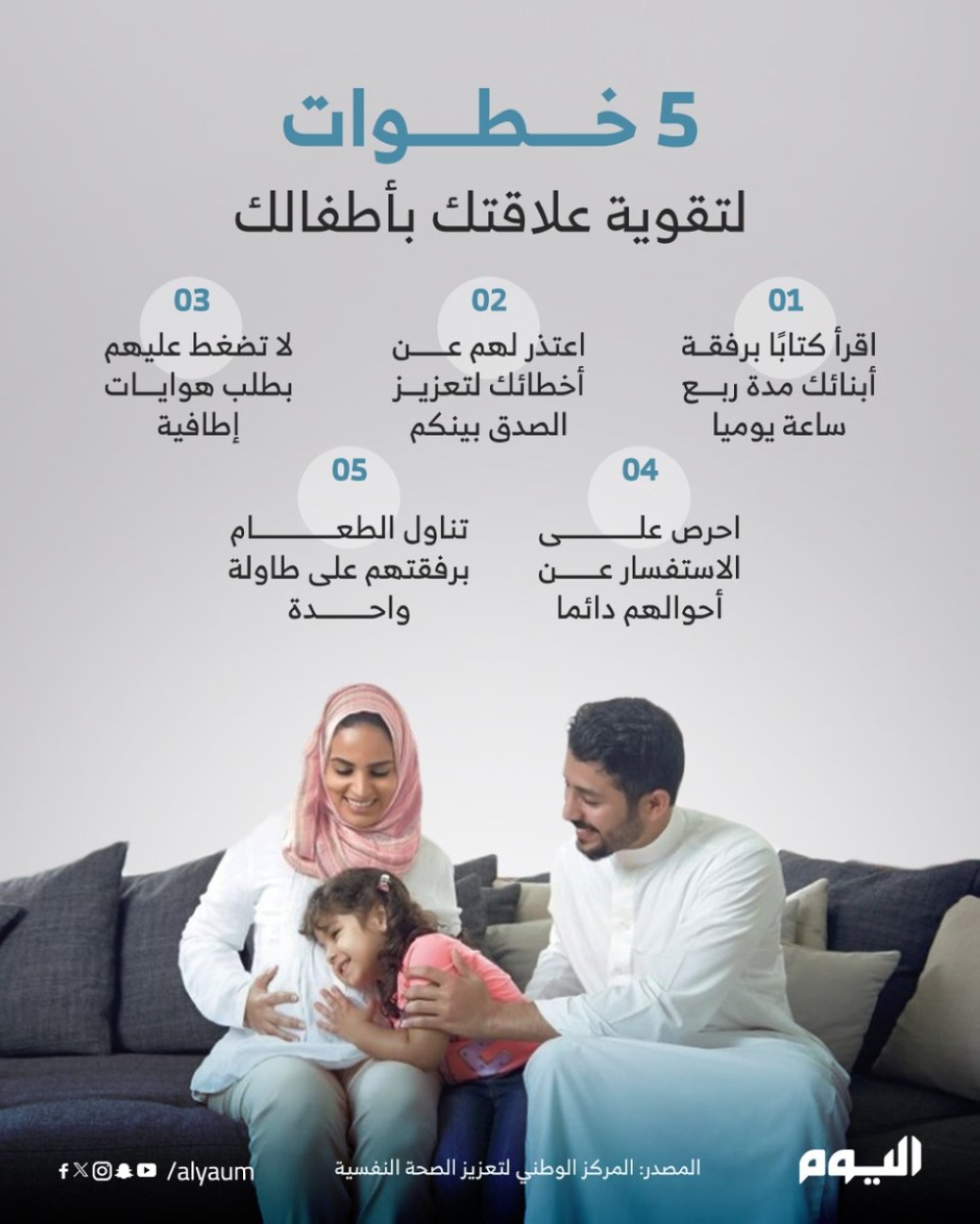 5 خطوات لتقوية علاقتك بأطفالك
