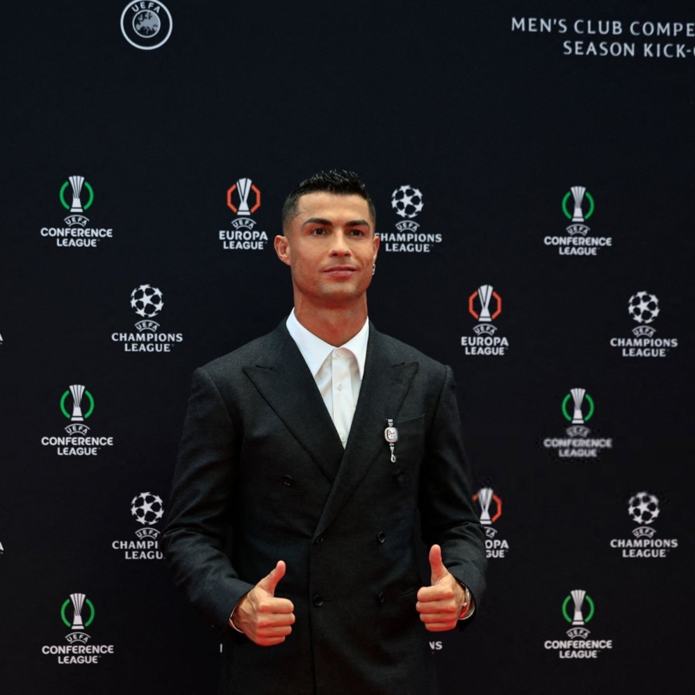 وصول رونالدو إلى حفل تكريم الاتحاد الأوروبي