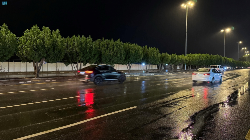 صور| أمطار غزيرة على مكة المكرمة