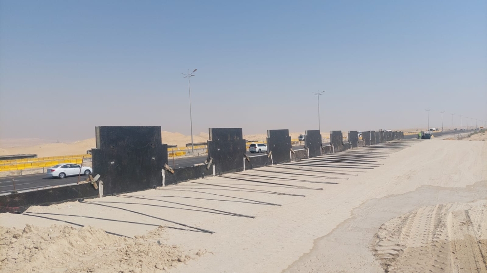 86 % إنجازًا لمشروع جسر «معبر الجمال» بالشرقية