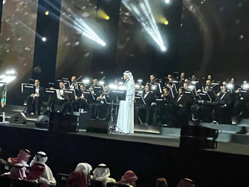  نجم الأغنية السعودية خالد عبد الرحمن في احتفالات اليوم الوطني - اليوم