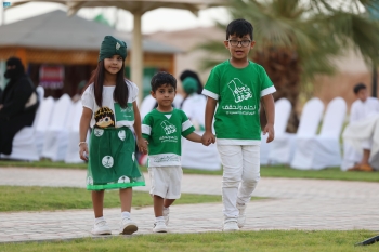  أهالي الحدود الشمالية يحتفلون باليوم الوطني 94 - واس
