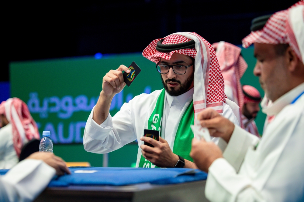 العتيبي والحربي أبطال البلوت في دورة الألعاب السعودية