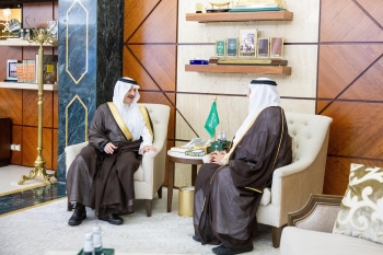 أمير الشرقية خلال استقبال رئيس جامعة الملك فيصل