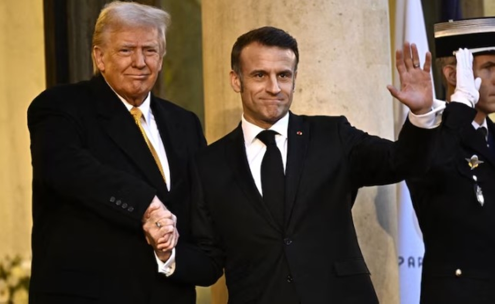 ترامب وماكرون - abcnews