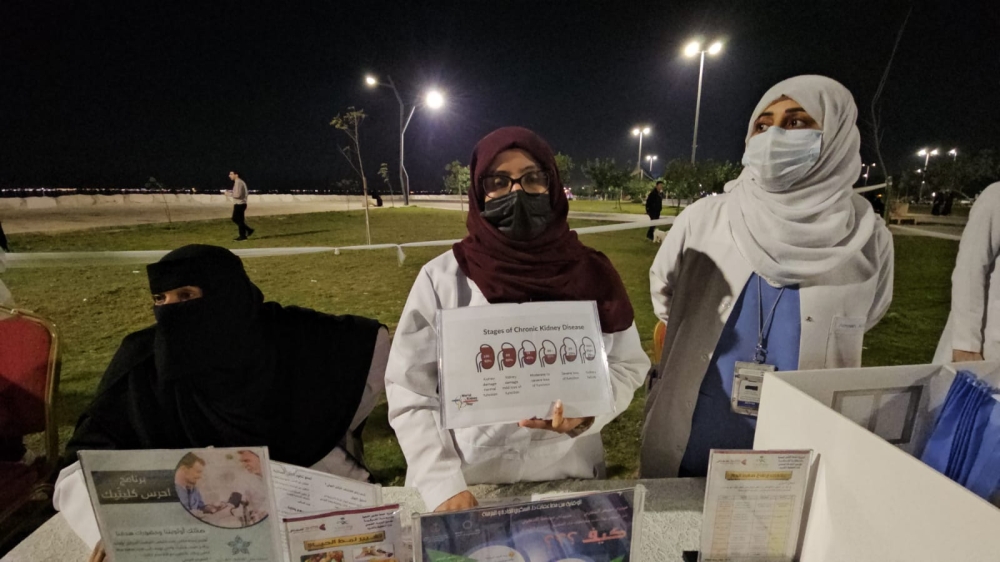  خلال فعالية «احرس كليتيك» التي نظمتها إدارة المراكز الصحية بالقطيف