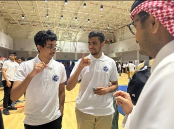 جانب من فعاليات الجمعية مع الصم وضعاف السمع